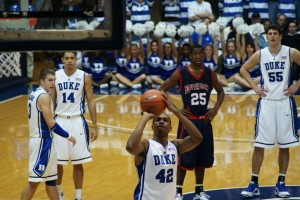 Thomas takes aim after intentional foul.  Copyright BDNP