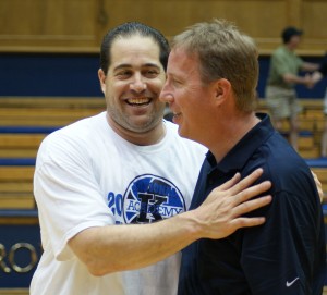 Cragg (right) has many duties including the coordination of the Coach K Academy