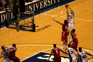 McClure nailed this jumper in the Blue Devils romp of Maryland