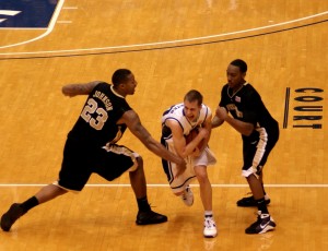 Jon Scheyer looks to lead the Blue Devils into the semi finals of the ACC Tournament in Atlanta, Georgia