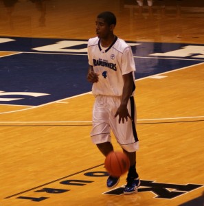 Kyrie Irving on Coach K Court in Cameron - copyright BDNP