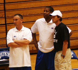 Hurley and his assistants led his team to the title during the recent Coach K Academy