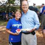 Coach Cutcliffe and his daughter took Duke Football to the Durham Rescue Mission this past Sunday.