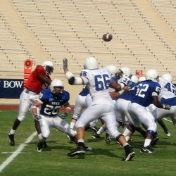 Thaddeus Lewis red jersey