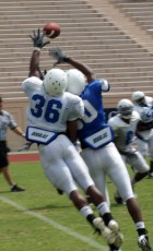 Butler defends the ball in practice - BDN Photo