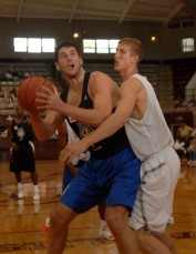 Zoubek and Plumlee went head to head - Rick Crank Photography