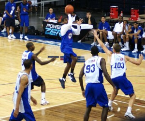 Irving in action during the NBAPA Top 100 Camp - BDN Photo