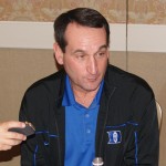 Coach K adressed over fifty media members at various times during ACC Operation Basketball