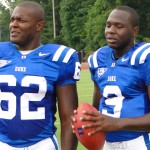 Center Morgan and QB Lewis hope to exend their ACC winning streak vs UVA - BDN Phoo