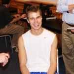 Jon Scheyer addresses the media - BDN Photo