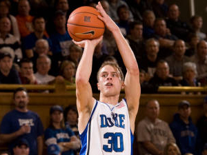 Jon Scheyer led Duke with 25 points in Saturday’s game against Georgia Tech. 