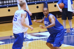 Duke practicing for Tech - BDN Photo