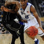 Nolan Smith drives to the bucket against Purdue - Photo David Bradley, Duke Blue Planet (see their game galleries)