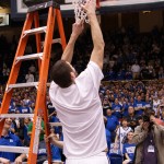 Zoubs is the oinly Duke player that didn't need the ladder to cut down the net - BDN Photo