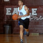 Andrae Dawkins dropped 36 while his teammate and opponent last evening Seth Curry. Curry ended the game with 27 and got the win. Photo Rick Crank for BDN, pixbyrix.com