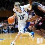 Singler drives vs. Temple - Rick Crank photo for BDN