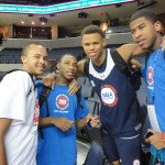 Kyle Anderson, Rasheed Sulaimon, Justin Anderson and L.J. Rose strike a pose - BDN Photo