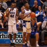 You never know what you will see at CTC - Nolan Smith and his hot pants Johnny Dawkins wore pictured