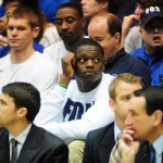 Julius Randle visited Duke yesterday - BDN Photo