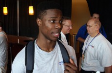 Ojeleye addresses the media