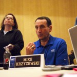 Coach K addresses the ACC Media in Charlotte