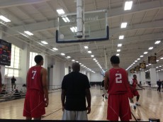 Duke Rising Freshmen, Jabari Parker and Matt Jones, at the Jordan Brand Classic Practice, Photo by Andrew Slater