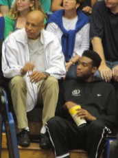 Father and Son: Sonny Parker and Jabari Parker Catching a Game at Duke, Photo by Jeanne Slater