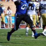 Duke DE Kenny Anunike led the way for the. BDN Photo