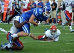 Duke WR Max McCaffrey hauled in 2 TDs on Saturday against Kansas.