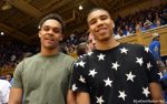 Gary Trent visits Cameron Indoor Stadium and Duke last season. Picture here with Jayson Tatum.